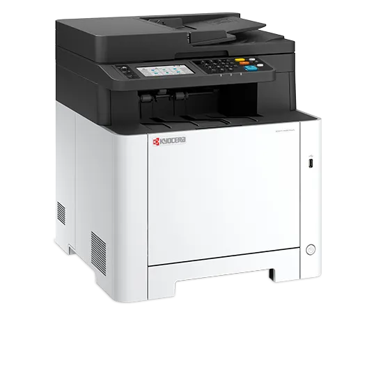 ECOSYS MA2600cwfx color multifunction printer featuring cloud integration, duplex printing, and low total cost of ownership for workgroups.