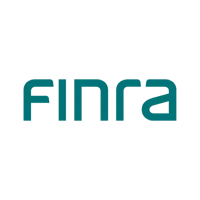 The FINRA logo, with the word "FINRA" in a dark teal, sans-serif font, is shown on a white background.