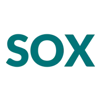 SOX (Sarbanes-Oxley Act) logo, which indicates compliance with regulations for financial reporting.