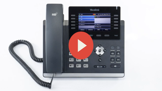 Yealink desk phone used for hosted PBX systems