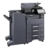 A professional product shot of a Kyocera ECOSYS multi-function printer. This all in one office printer is ideal for a top rated home office or a small business,