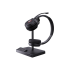 The best headset for office communication, the Yealink WH62, with a noise cancelling headphones feature and a compact charging base.