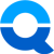 Icon for Elevation Technology's Archive feature. It displays a stylized letter 'Q' or an open circle, composed of a light blue top half and a dark blue bottom half.