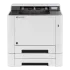 A front-facing view of the ECOSYS M2135dn monochrome multifunctional printer, designed with Elevate Technology.