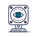Security cameras icon representing Elevate Technology’s managed IT services providing video monitoring in Dallas, TX.