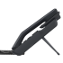Mobile side profile of a black Fanvil V64 IP desk phone on an adjustable stand, integrated with cloud hosting, business email, and cloud email by Elevation Technology.