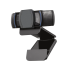 Elevate Technology black Logitech C920S HD Pro Webcam with its privacy shutter closed, resting on its mounting clip.