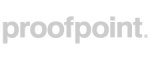 Elevate Technology Proofpoint logo wordmark in light gray.