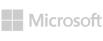 Elevate Technology Microsoft logo with the wordmark in gray and the four-square symbol slightly darker gray.