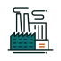 Manufacturing industry icon representing managed IT services and technology solutions supported by Elevate Technology.