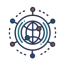 Network management icon illustrating Elevate Technology’s proactive monitoring and IT support services in Sugar Land, TX.